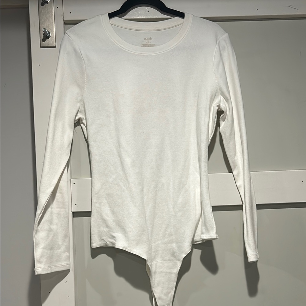 Nuuds ribbed crewneck long sleeve bodysuit